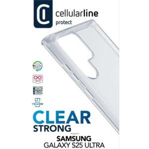 CellularLine Clear Strong Custodia per Galaxy S25 Ultra Trasparente