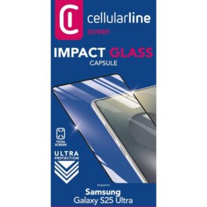 CellularLine Impact Glass Capsule Vetro Temperato Galaxy S25 Ultra