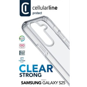 CellularLine Clear Strong Custodia Rigida per Galaxy S25