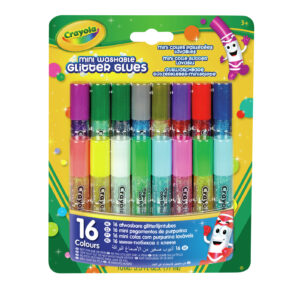 Crayola Paillettes Ser di Brillantini Multicolore 16 Colori