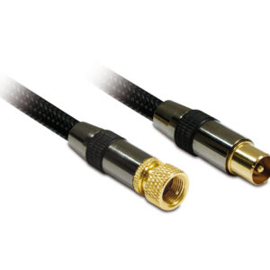 Metronic Cavo Coassiale Antenna 1,5 m Nero