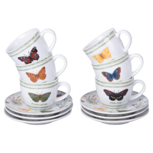 VILLA D'ESTE Set 6 Tazzine Caffè Botanist 2 0 423