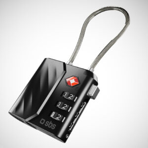 Sbs Track Lock Lucchetto a Combinazione per Bagagli Nero