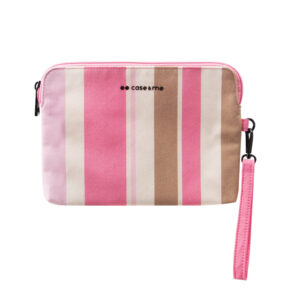 Case & Me Beauty Case Avorio e Rosa in Tessuto