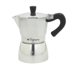 Caffettiera Moka Tognana Mirror 3 Tazze Alluminio Grigio