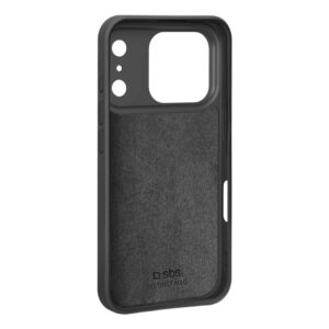 Cover Sbs Instinct MagSafe per iPhone 17 Pro Nera in TPU e Microfibra