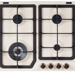 De'Longhi AVF 46 PRO Piano Cottura a Gas 4 Fornelli Avena Incasso 58 cm