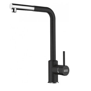 Franke Sirius L Miscelatore Cucina Monocomando con Doccetta Cromo Nero