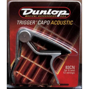 Dunlop 83CN Capotasto Curvo Nichelato per Chitarra Acustica