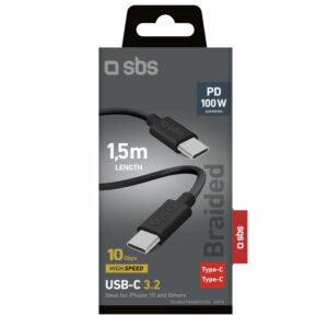 SBS Cavo USB-C 3.2 Gen 2 da 1.5m Nero 3 1 344