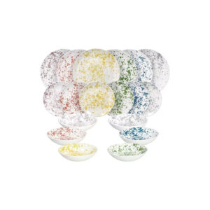 Servizio Piatti Tognana Apulia 18 Pezzi Porcellana Multicolor Per 6 Persone