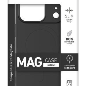 Cover Sbs Instinct MagSafe per iPhone 17 Pro Nera in TPU e Microfibra 2 1 614