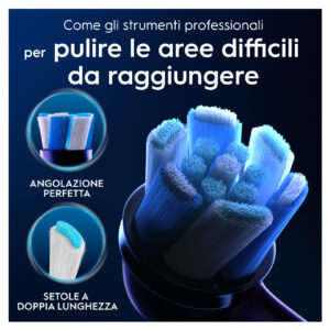 Oral-B iO Series Ultimate Clean Nere Testine Ricambio Spazzolino Elettrico 2 Pezzi 14 13 123