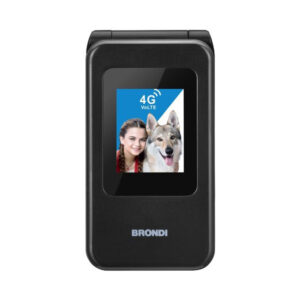 Brondi Amico Speciale 4G Cellulare Nero Metallico