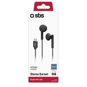 Cuffie In-Ear Cablato Sbs Studio Mix 65c Nero USB-C 4 2 288