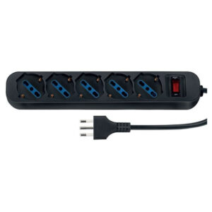 Nova Line Multipresa 5 Schuko con Interruttore Reset