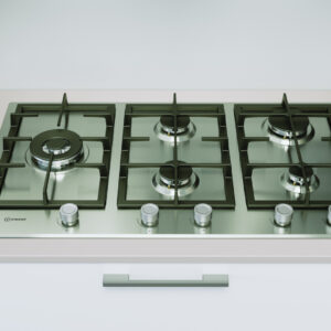 Indesit IN 9522 IX Piano Cottura a Gas 90cm 5 Fuochi Acciaio Inox 6 4 443