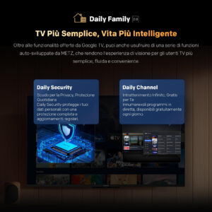 Smart Tv Metz 43MUF7000Z 43" 4K UHD HDR10 Dolby Vision Atmos Google Tv 7 5 120