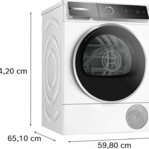 Bosch Serie 8 WQB246D0IT Asciugatrice Pompa di Calore 9kg Libera Installazione 6 5 397