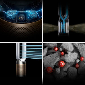 Dyson Purifier Hot+Cool HP2 De-Nox Purificatore Termoventilatore Oro/Bianco 7 6 507