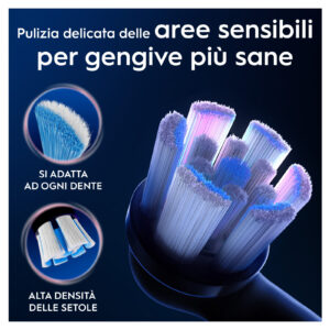 Oral-B iO Series Gentle Care Testine Ricambio Nere per Gengive Sensibili 2 Pezzi 10 9 266