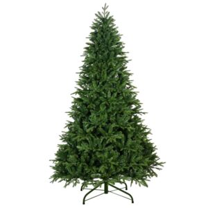 Albero di Natale Queenstown H.210 cm verde 1356 rami PVC/PE diam.130 cm - Mercury 92475MEY