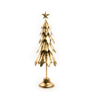 Albero oro in metallo 22X22Xh.67.5 cm - Mercury 59482MEY