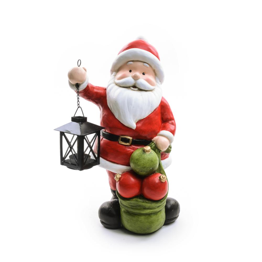 Babbo Natale con lanterna in poliresina 26.4X14.2Xh.20.5 cm - Mercury 50243MEY