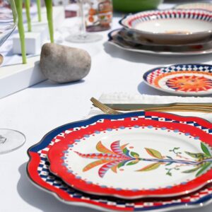 Baci Milano DOLCE VITA dessert plate PALM