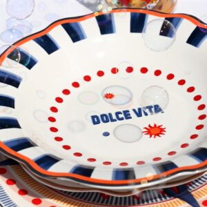 Baci Milano DOLCE VITA plate DOLCE VITA with bubbles