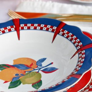 Baci Milano DOLCE VITA soup plate LEMONS 3