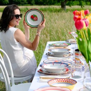 Baci Milano DOLCE VITA soup plate POMEGRANATE 2