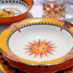 Baci Milano DOLCE VITA soup plate SUN 1