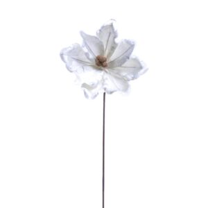 Magnolia bianca in poliestere Ø23Xh.60 cm - Mercury 50786MEY