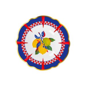 Piatto Fondo Limoni Ø 23 cm Baci Milano Dolce Vita PLA2.DOL04