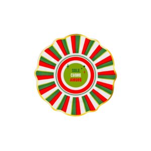 Piatto Frutta Cuore Amore Ø 21,5 cm Baci Milano Dolce Vita PLA3.DOL06