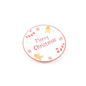 Piatto panettone tondo in ceramica “Gingerbread” Ø31 cm - Mercury 92028