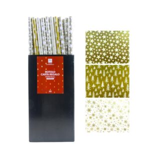 Rotolo carta regalo 70X200 cm tinta unita  - Mercury 60075MEY