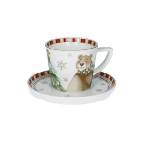 Set 2 Tazzine Caffe Racconti New Bone China Brandani 848021
