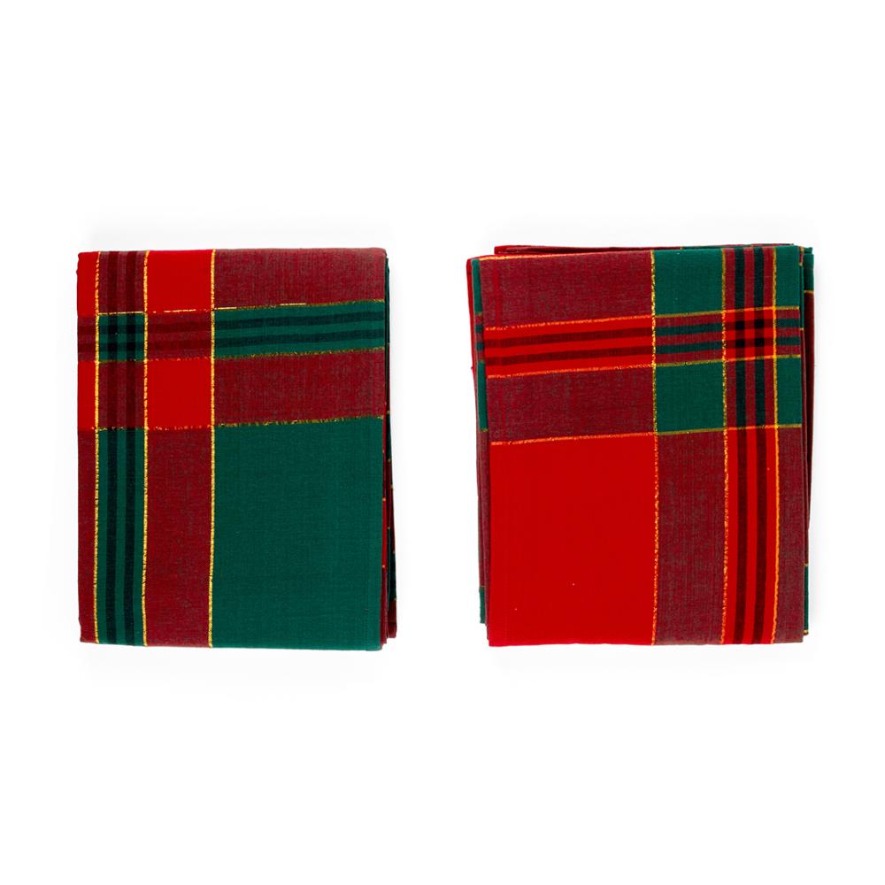 Tovaglia scozzese in cotone 140X180 cm colori assortiti  - Mercury 72651MEY