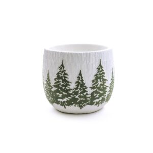 Vaso in cemento decorato 15X15Xh.13 cm - Mercury 56887MEY