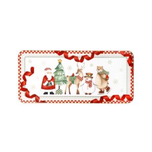 Vassoio Rettangolare Racconti Porcellana Brandani 84808