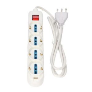 Nova Line Multipresa 4 Schuko 8 Bivalenti con Interruttore