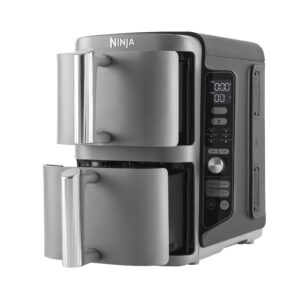 Friggitrice ad Aria Ninja Double Stack XL SL400EU 9.5L Doppia Verticale Nero/Grigio