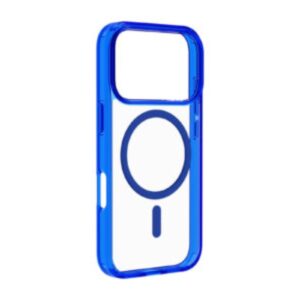 Cellularline Iconic Mag Custodia iPhone 17 Pro Trasparente Blu