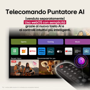 Smart TV LED LG 43UA73006LA 43" 4K HDR10 Game Optimizer WebOS Nero 6 4 101