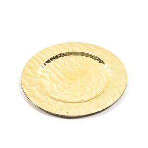 Sottopiatto oro lucido in plastica Ø33 cm - Mercury 32588MEY