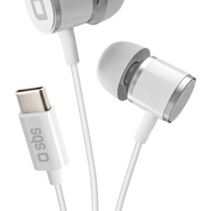 Cuffie In-Ear USB-C con Microfono SBS Studio Mix 100 - Bianco
