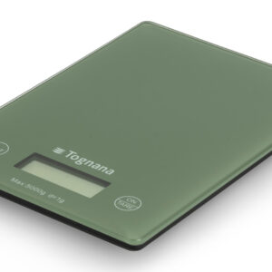 Bilancia Da Cucina Tognana Iridea Digitale Verde Salvia 5kg Vetro Temperato