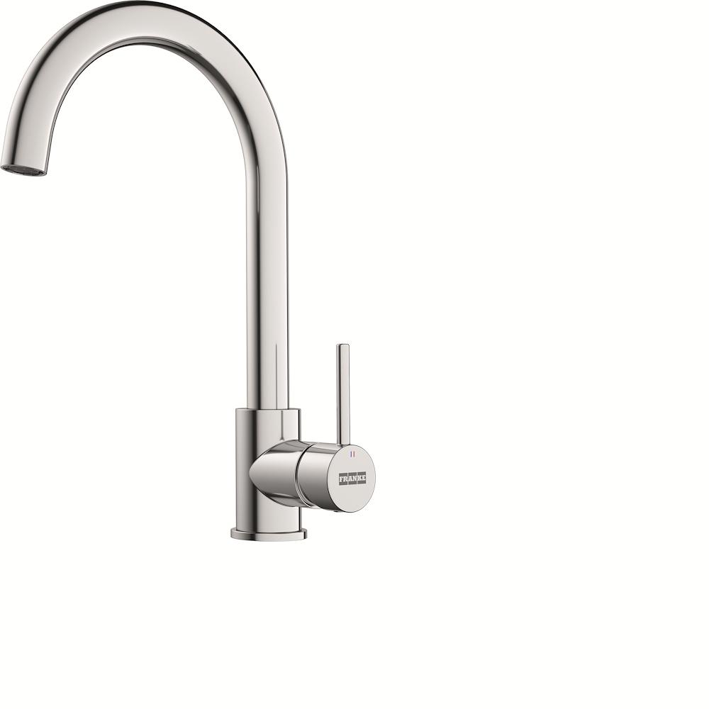 900560 (1) Miscelatore Cucina Franke Pola J Canna Girevole Cromo